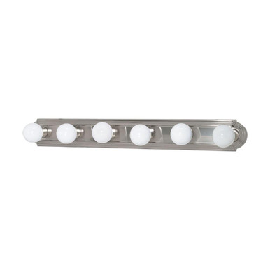 Six Light Vanity Racetrack Style 36 x 4.75 Inches by Nuvo 60/302 - 60/302