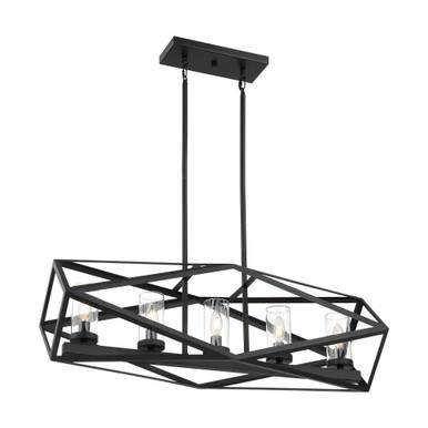 Zemi 5 Light Linear Island by Nuvo - 60/7305