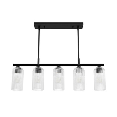 Beverly Glen 5 Light Linear Chandelier by Hunter - BEVERLY-GLEN-CH-5