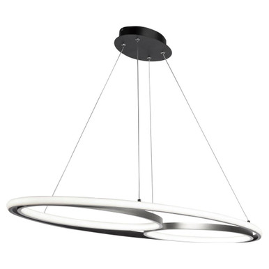 Gemini 38W LED Light Oversized Pendant by Artcraft - AC6670NB