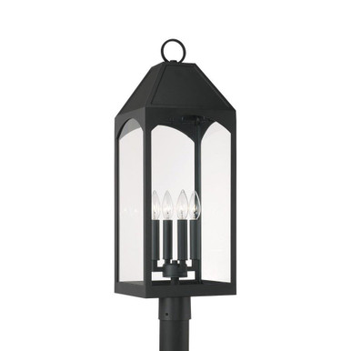 Burton 4 Light Outdoor Post Lantern 28.75 x 9.75 Inches by Capital  - 946343BK