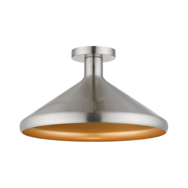 Geneva One Light 15.25 Inch Wide Semi Flush Mount by Livex - 40950