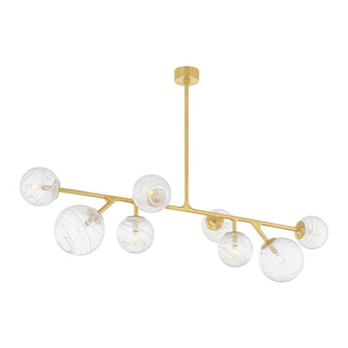 Glasgow 8 Light Medium Linear Chandelier by Corbett - 488-08-VPB