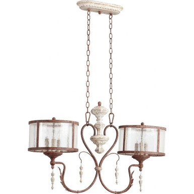 La Maison 6 Light Mini Island Chandelier by Quorum - 6552-6-56