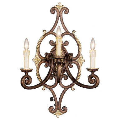 Seville 3 Light 13.5 Inch Wide Flush Mount by Livex - 8860-64