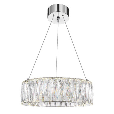 Juno LED Light Small Crystal Chandelier by CWI - 5704P16-1-601-B