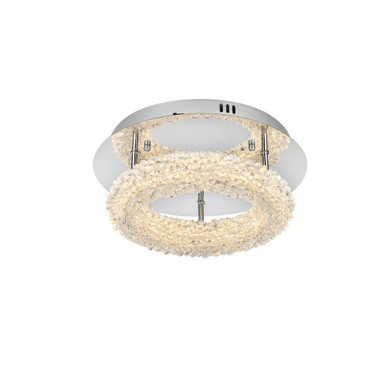 Bowen 40W 1 LED 14 Inch Wide Flush Mount by Elegant - 3800F14C