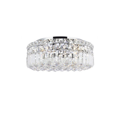 Maxime 5 Light 16 Inch Wide Flush Mount by Elegant V2030F16 - V2030F16