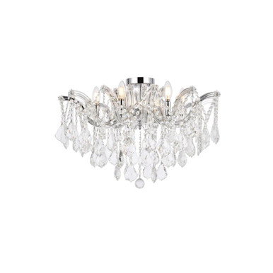 Maria Theresa 6 Light 24 Inch Wide Flush Mount by Elegant - 2800F24