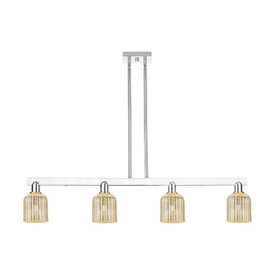 Bridal Veil 4 Light Stem Island 10 Inch and 47.75 Inch Wide by Innovations - 716-4I-PC-G559-5ME
