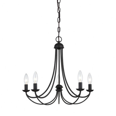 Mirren 5 Light Medium Chandelier by Quoizel - MRN5005IB