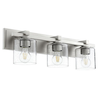 3 Light Cylinder Vanity Light 24 Inches Wide by Quorum - 5369-3-265