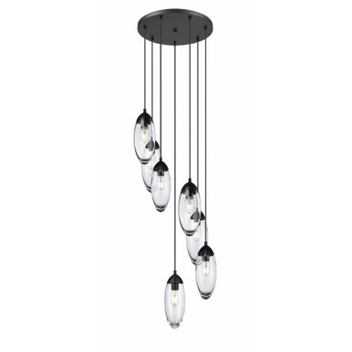 Arden 7 Light Chandelier 12 Inches Tall and 18 Inches Wide by Z-Lite - 651P-7R