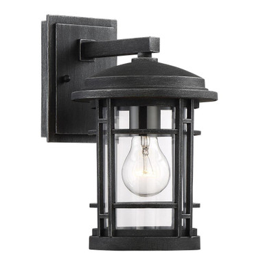 Barrister 1 Light Outdoor Wall Lantern 11.5 Inch Tall by Designers Fountain - 22421-wp