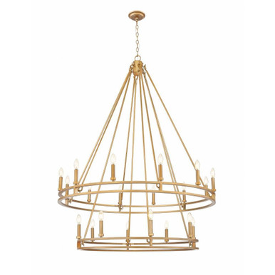 Dennison 20 Light Chandelier 63 Inch Tall and 47.5 Inch Wide by Z Lite - 4005-20SBR