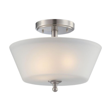 Surrey 2 Light 13 Inch Wide Semi Flush Mount by Nuvo - 60/4151