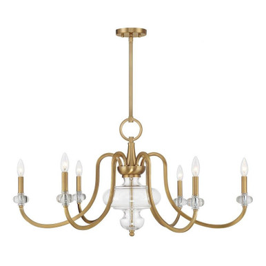 Bergdorf 6 Light Oversized Chandelier by Savoy House - 1-5802-6-322