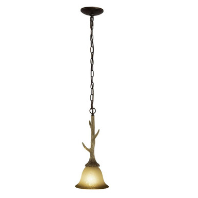 Lodge 1 Light Large Pendant by Vaxcel - PD33057NS