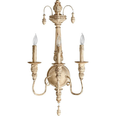 Salento 3 Light Candle Style Wall Sconce by Quorum - 5506-3-70