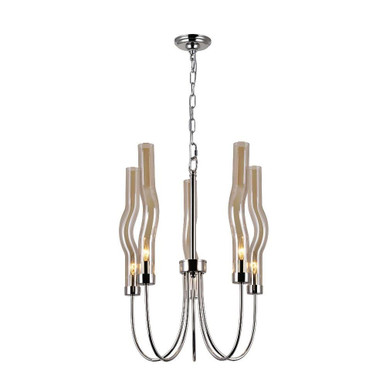 Meduse 5 Light Small Chandelier by CWI - 1203P16-5-613
