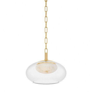 Moore 10W 1 LED Pendant 10 Inch Tall and 12 Inch Wide by Hudson Valley - 9014-AGB