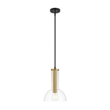 Nova 1 Light Pendant 15.25 Inch Tall and 10 Inch Wide by Designers Fountain - D283M-10P-MB