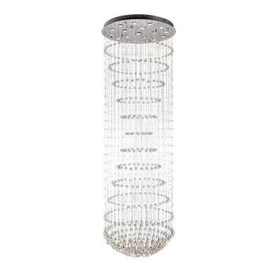 Hallway 18 Light 35 Inch Wide Flush Mount by CWI - 6630C35C