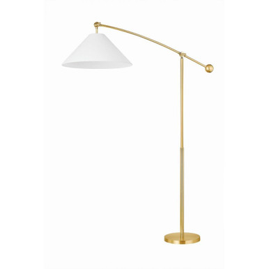 Birdie 1 Light Floor Lamp 57.5 Inches Tall and 18 Inches Wide by Mitzi - HL696401-AGB
