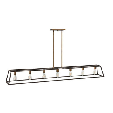 Fulton 7 Light Linear Chandelier by Hinkley - 3355