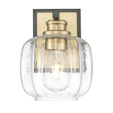 Oxley 1 Light Wall Sconce 9.25 Inch Tall and 6.5 Inch Wide by Acclaim - IN40030BK