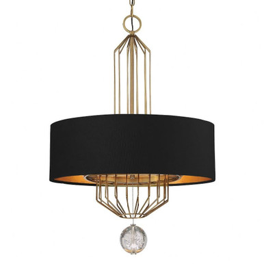 Grandeur 6 Light Large Pendant 34.75 Inch Tall by Minka Metropolitan - N7336