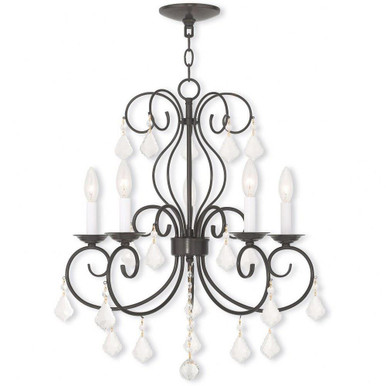 Donatella 4 Light Small Chandelier by Livex - 50764-92