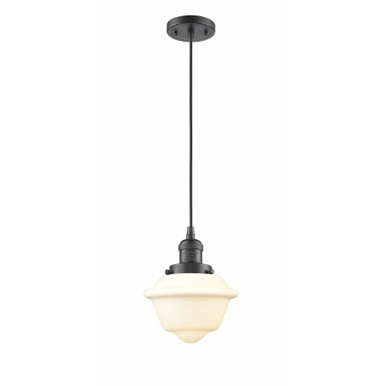 Franklin Restoration 1 Light Small Pendant 8 Inch Tall by Innovations - 201C-OB-G531
