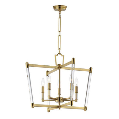 Lucent 5 Light Medium Caged Chandelier by Maxim - 16103CLHR