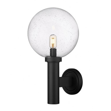Laurent 1 Light Outdoor Modern Wall Lantern by Z Lite - 599B-BK