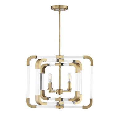 Rotterdam 4 Light 20 Inch Wide Semi Flush Mount by Savoy House - 6-1662-4