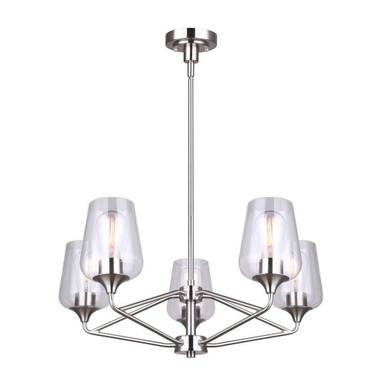 Conall 5 Light Medium Chandelier by Canarm - ICH1102A05BN