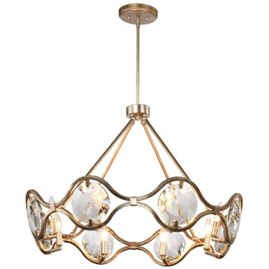 Quincy 8 Light Large Chandelier by Crystorama - qui-7628-dt