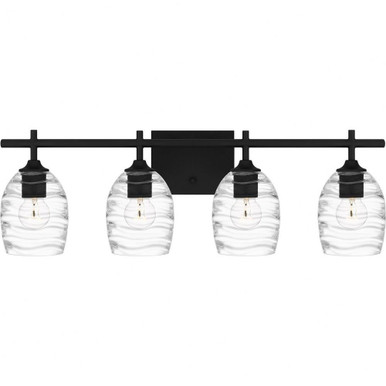 Lucy 4 Light Vanity Light by Quoizel - LCY8629MBK