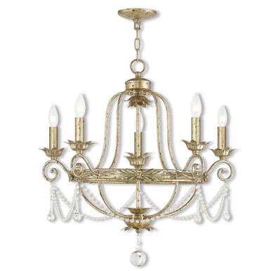 Sophia 3 Light Mini Chandelier by Livex - 51953-28