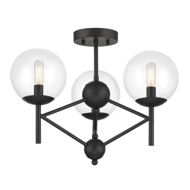 Auresa 3 Light 20.13 Inch Wide Semi Flush Mount by Minka Lavery - 2799-66A
