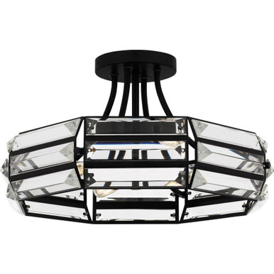 4 Light 17 Inch Wide Semi Flush Mount by Quoizel - QSF6209