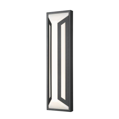 Banff 15W 2 LED Outdoor Wall Mount 22 Inch Tall and 6 Inch Wide by Z Lite - 5028B-BK-LED