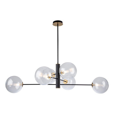Aurelia 6 Light Chandelier 14 Inches Tall and 34.5 Inches by Artcraft  - AC11766VB