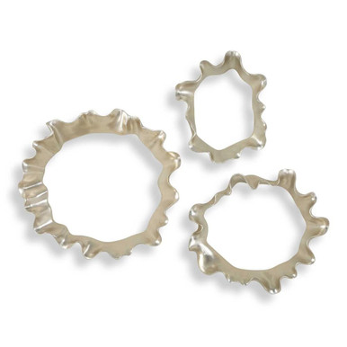 Ripple Effect Wall Art (Set of 3) 19 Inch Tall X 17 Inch Wide by uttermost - 04386