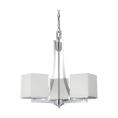 Bento 3 Light Medium Chandelier by Nuvo - 60/4085