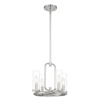 Hudson Heights 4 Light Medium Medium Pendant by Designers Fountain - D268C-14P-MB