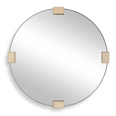 Russo Round Mirror 36.38 Inch Tall and 36.38 Inch Wide by Uttermost - 08291