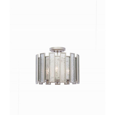 Palisade 3 Light 15 Inch Wide Semi Flush Mount by Kalco - 505041TS