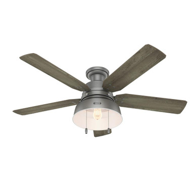 Mill Valley 52 Inch Low Profile Ceiling Fan with Light Kit by Hunter Fans - 1000193